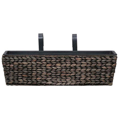vidaXL Garden Planter | Set of 2 | Brown | Water hyacinth, steel 6