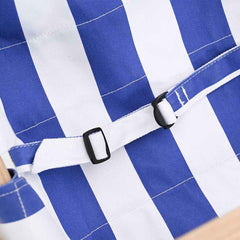 vidaXL Baby Swing with Safety Belt Cotton Wood Blue 6