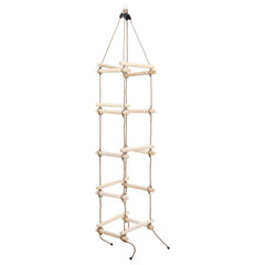 vidaXL Kids Rope Ladder 200 cm Wood 2