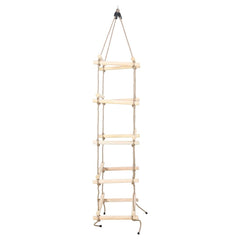 vidaXL Kids Rope Ladder 200 cm Wood 3