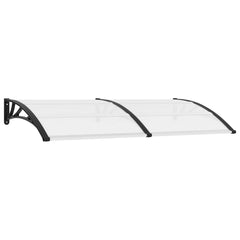 vidaXL Door Canopy Black 200x100 cm PC 2
