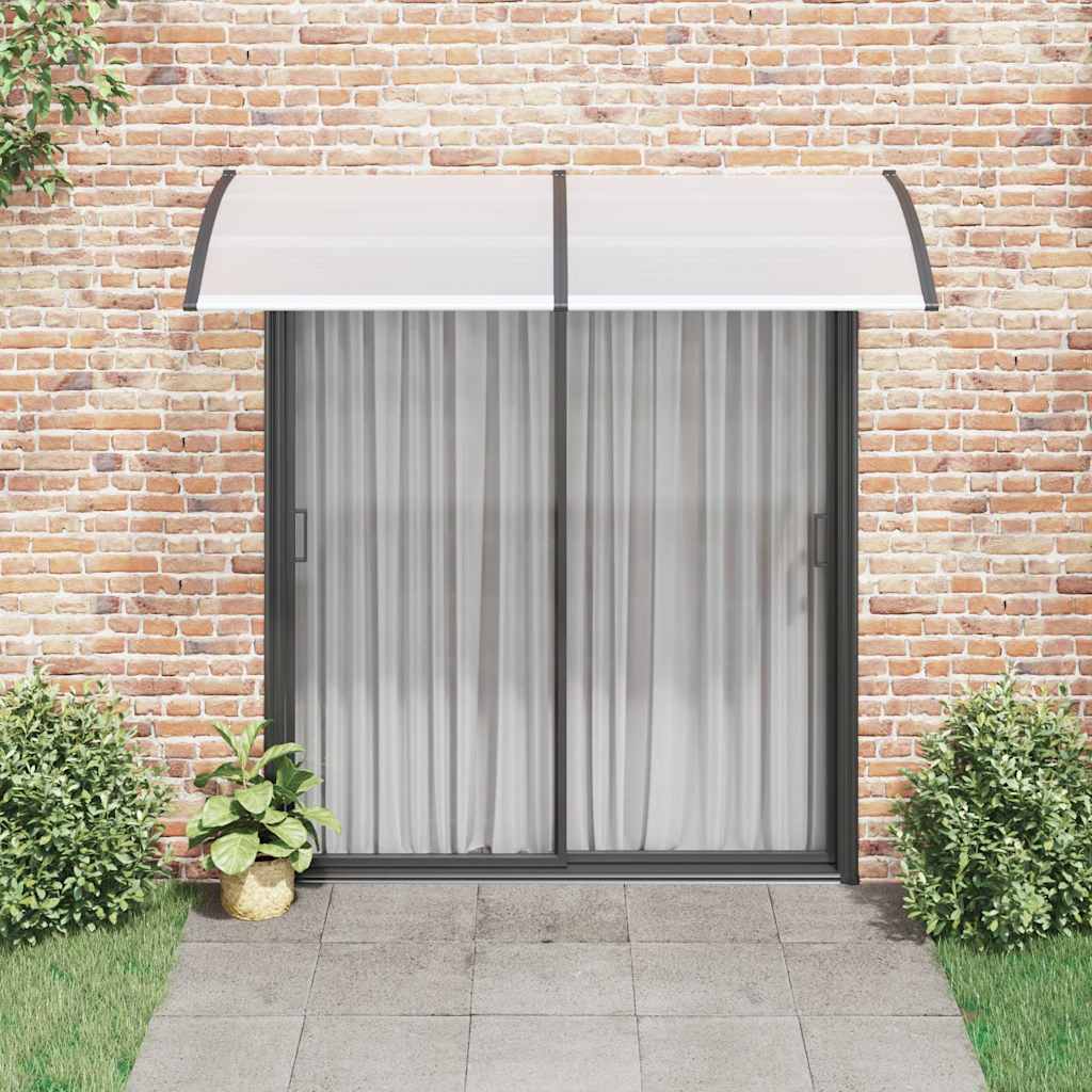 vidaXL Door Canopy Black 200x100 cm PC 3