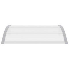 vidaXL Door Canopy Grey 120x100 cm PC 4