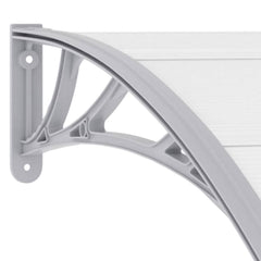 vidaXL Door Canopy Grey 120x100 cm PC 6