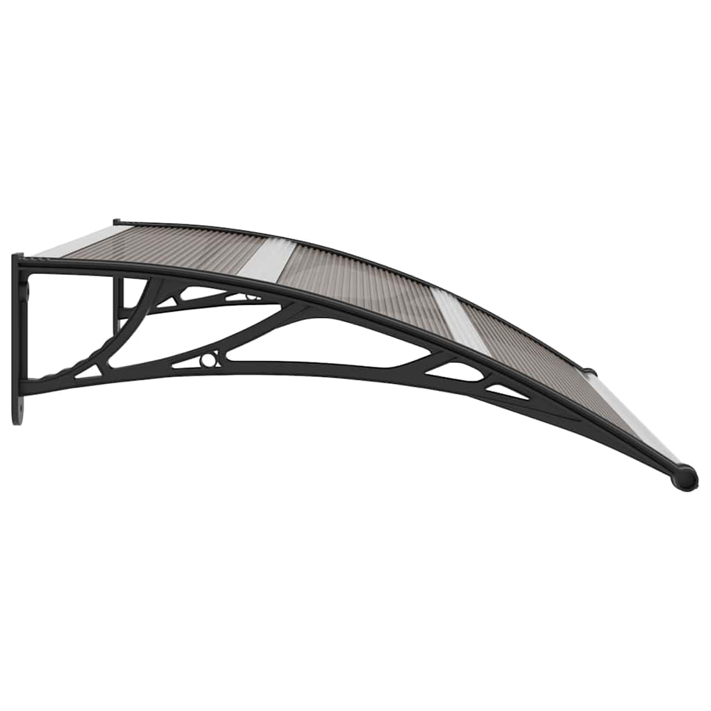 vidaXL Door Canopy Black 120x100 cm PC 5