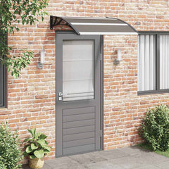 vidaXL Door Canopy Black 120x100 cm PC 1