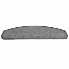 vidaXL Stair mats 15 pcs 65 x 24 x 4 cm Non-Slip Dark Grey 4