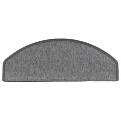 vidaXL Stair mats 15 pcs 65 x 24 x 4 cm Non-Slip Dark Grey 6