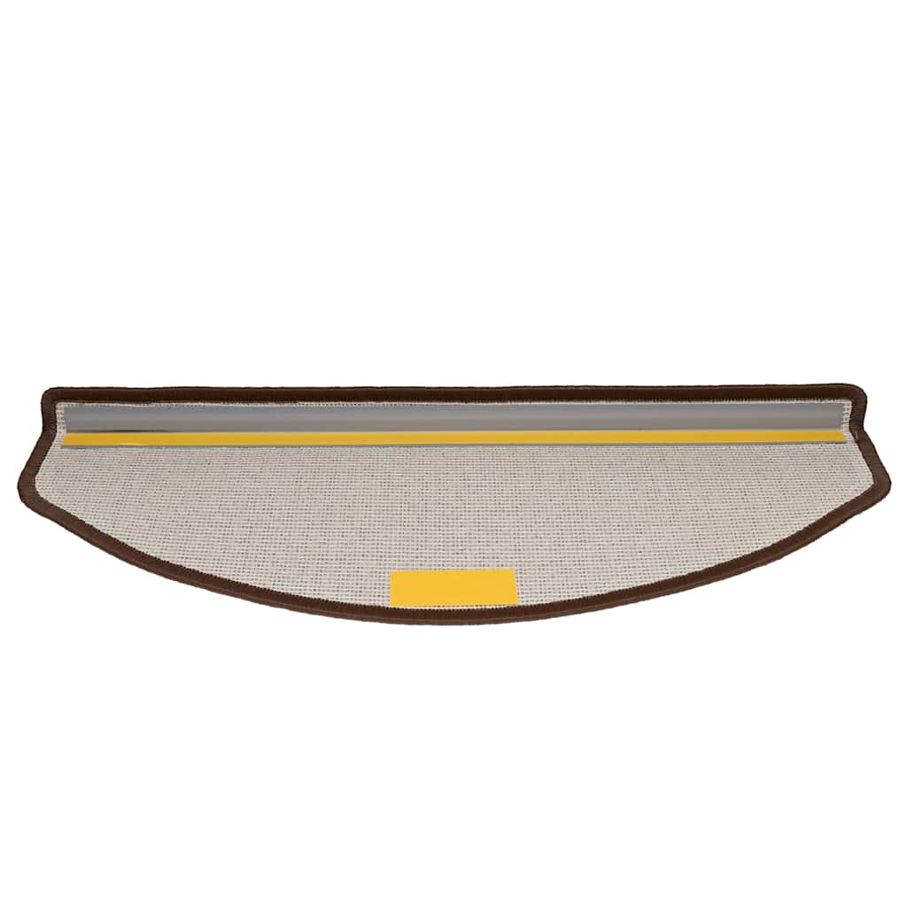 vidaXL Stair mats 15 pcs 65 x 24 x 4 cm Coffee Brown 5