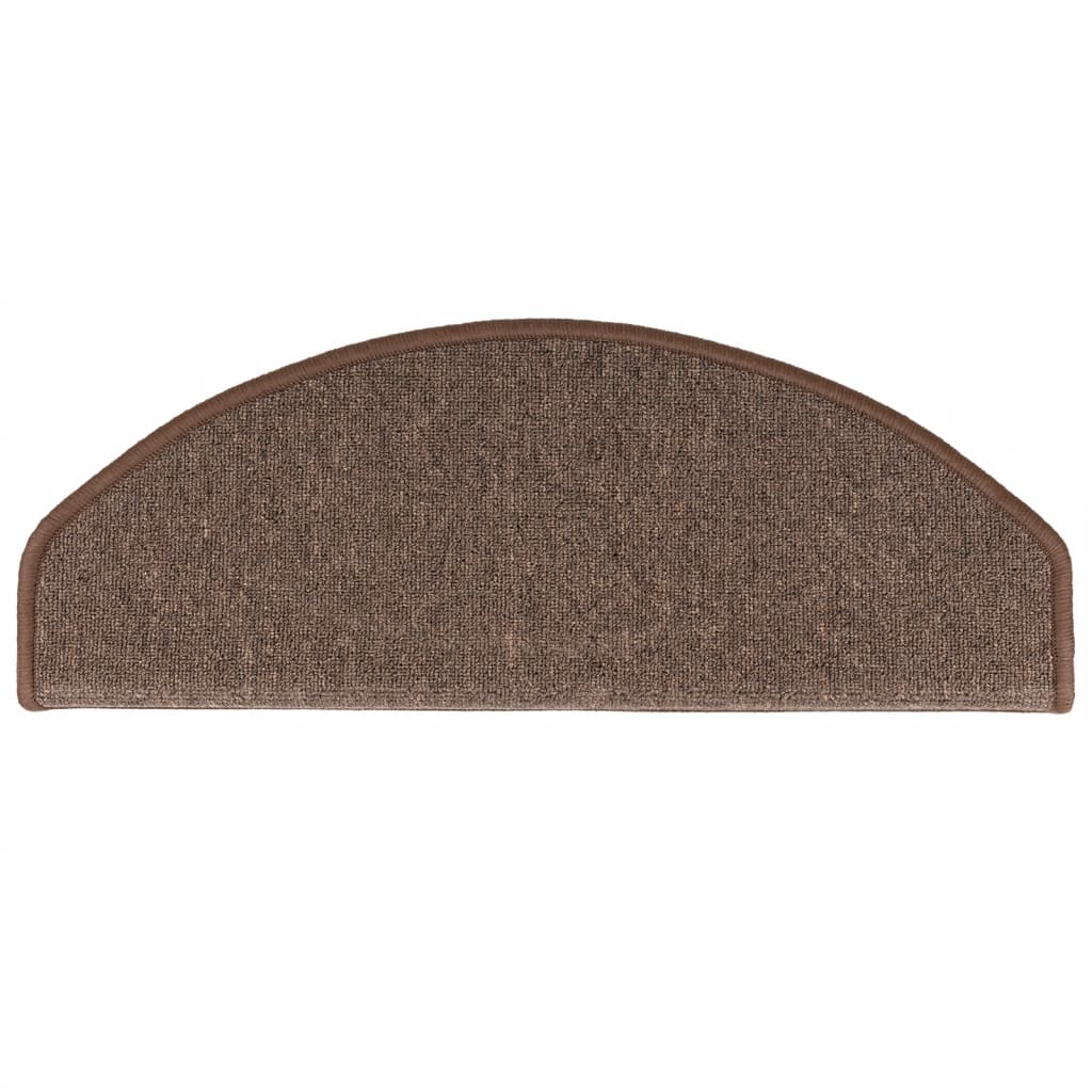 vidaXL Stair mats 15 pcs 65 x 24 x 4 cm Coffee Brown 6