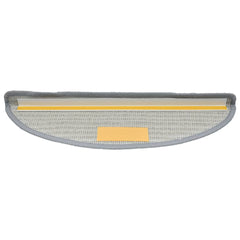 vidaXL Stair Mats 15 pcs 56x17x3 cm Grey Half Round 5