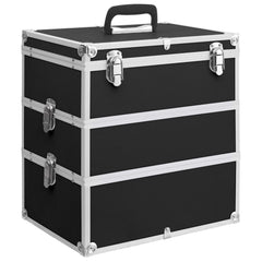 Make-up Case 37x24x40 cm Aluminium Black