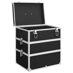 Make-up Case 37x24x40 cm Aluminium Black