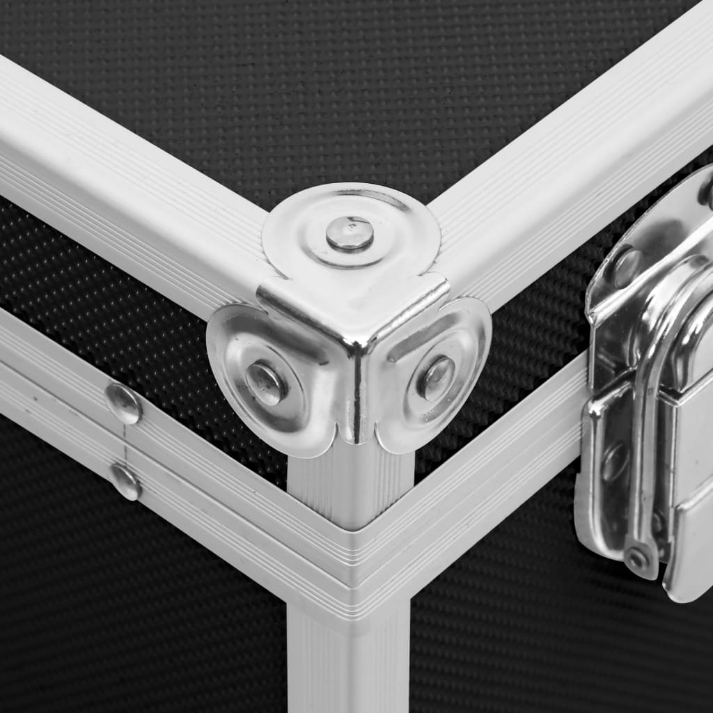 Make-up Case 37x24x40 cm Aluminium Black