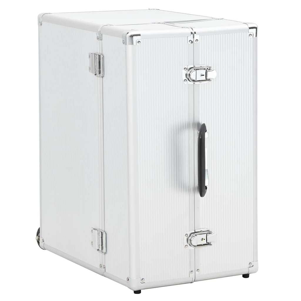 vidaXL Pilot Trolley 47x39x27 cm Silver Aluminium 2