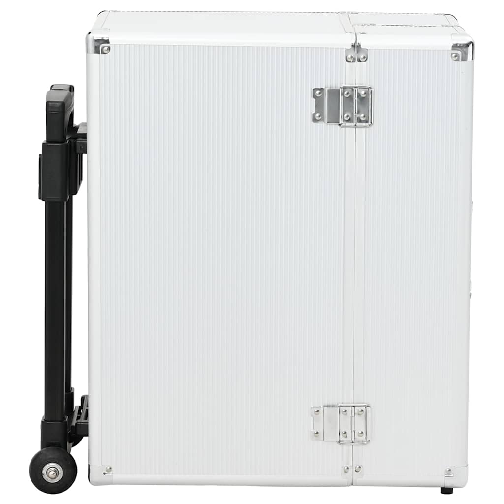 vidaXL Pilot Trolley 47x39x27 cm Silver Aluminium 4