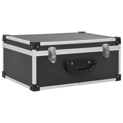 vidaXL CD Case for 60 CDs Aluminium ABS Black 2