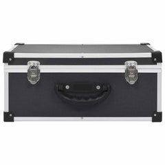 vidaXL CD Case for 60 CDs Aluminium ABS Black 3