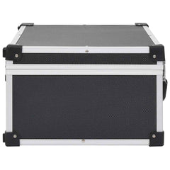 vidaXL CD Case for 60 CDs Aluminium ABS Black 4