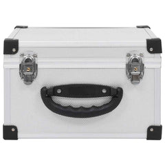 vidaXL CD Case for 40 CDs Aluminium ABS Silver 3