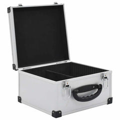 vidaXL CD Case for 40 CDs Aluminium ABS Silver 5