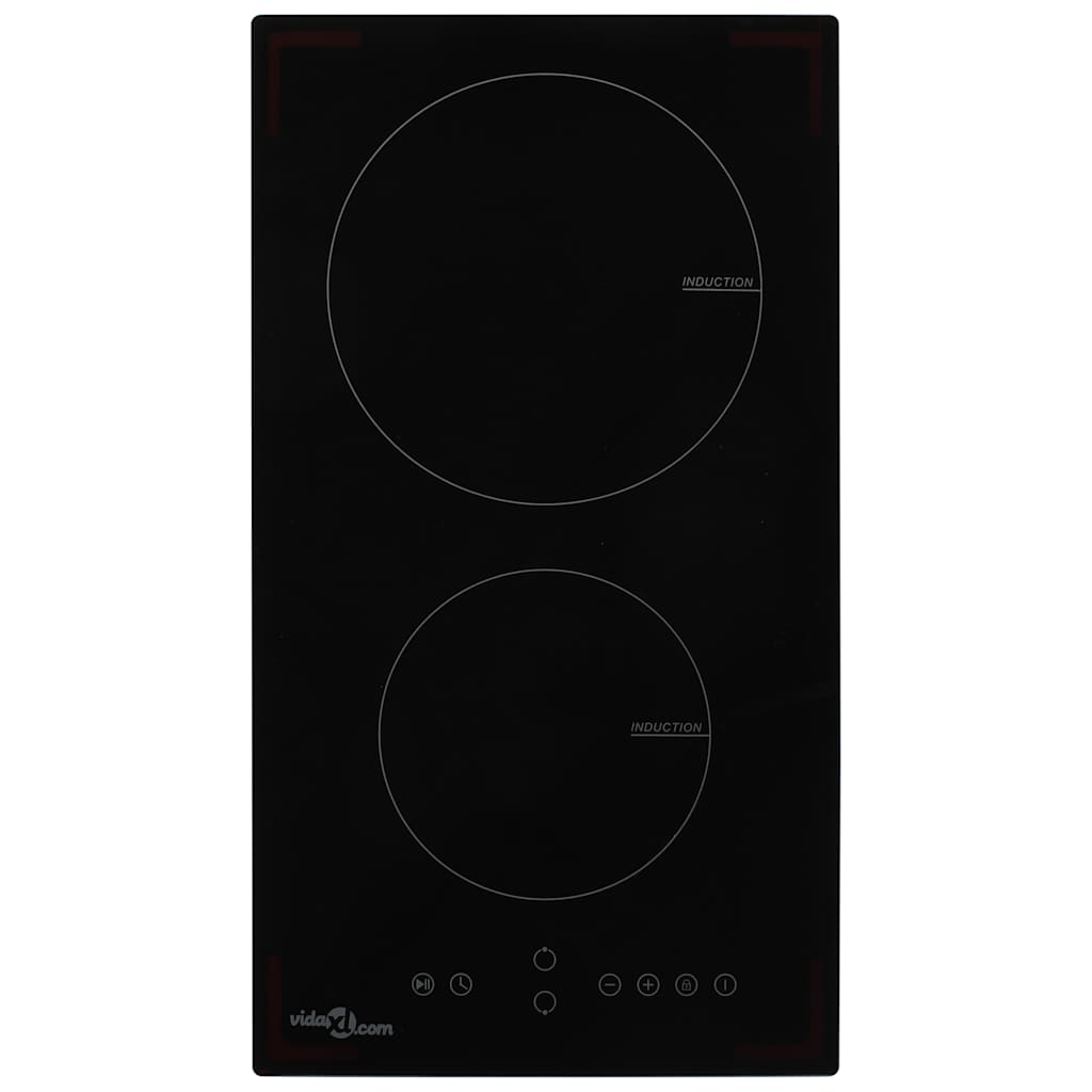 Induction Hob with 4 Burners Touch Control Glass 28.8 cm 3500 w