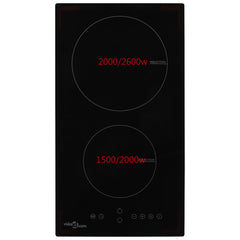 Induction Hob with 4 Burners Touch Control Glass 28.8 cm 3500 w