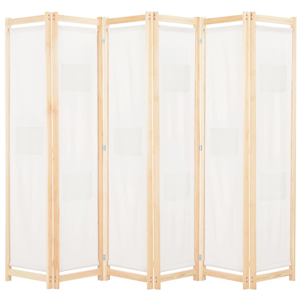 vidaXL 5-Panel Room Divider 200x170x4 cm Fabric