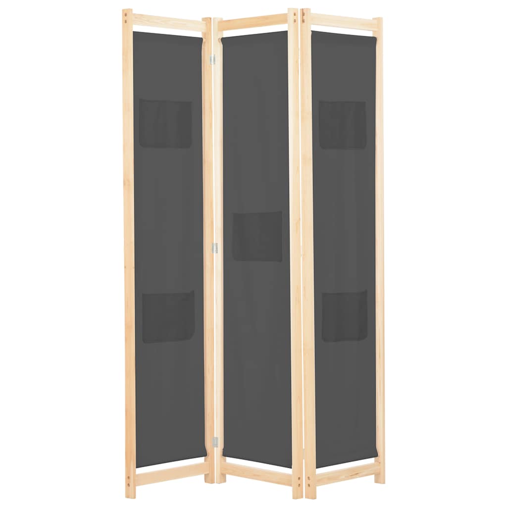 vidaXL 5-Panel Room Divider 200x170x4 cm Fabric