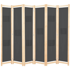vidaXL 5-Panel Room Divider 200x170x4 cm Fabric