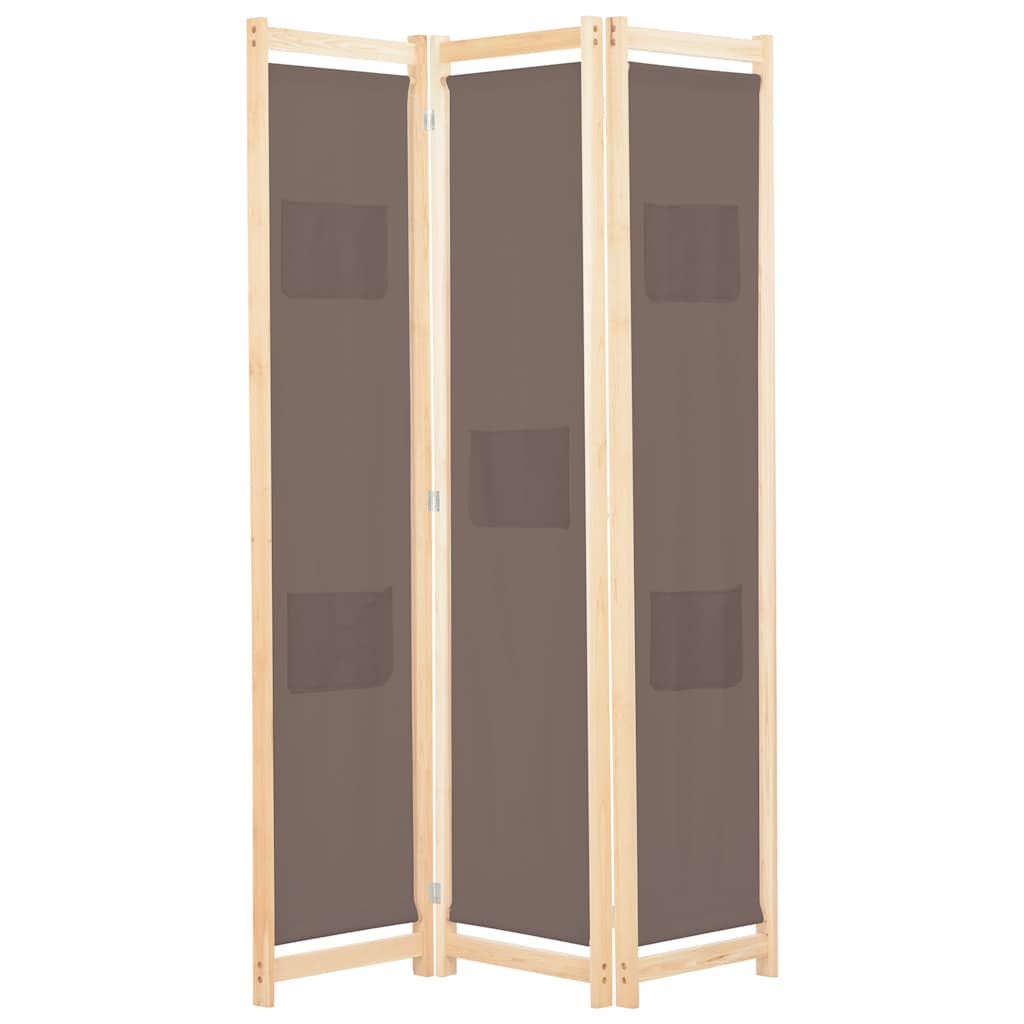 vidaXL 5-Panel Room Divider 200x170x4 cm Fabric