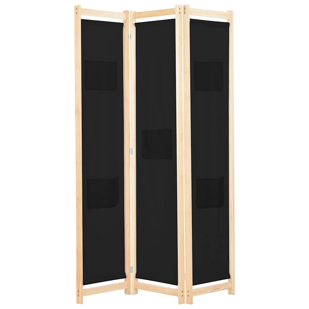 vidaXL 5-Panel Room Divider 200x170x4 cm Fabric