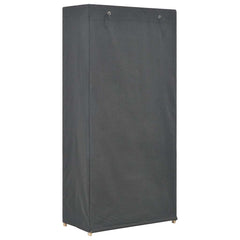 3-Tier Wardrobe 79x40x170 cm Fabric Grey