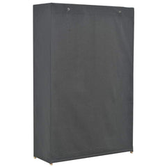 3-Tier Wardrobe 110x40x170 cm Fabric Grey