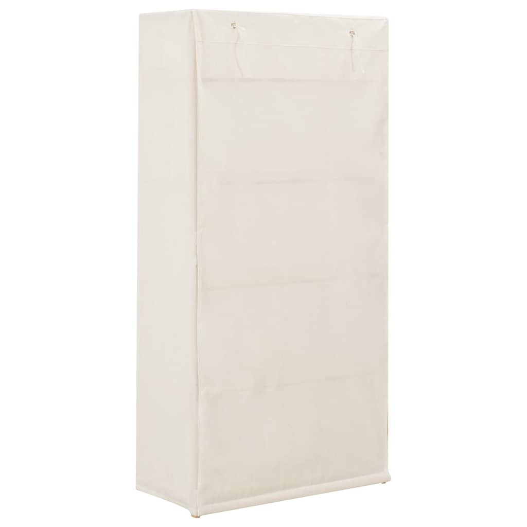 Wardrobe 79x40x170 cm Fabric White