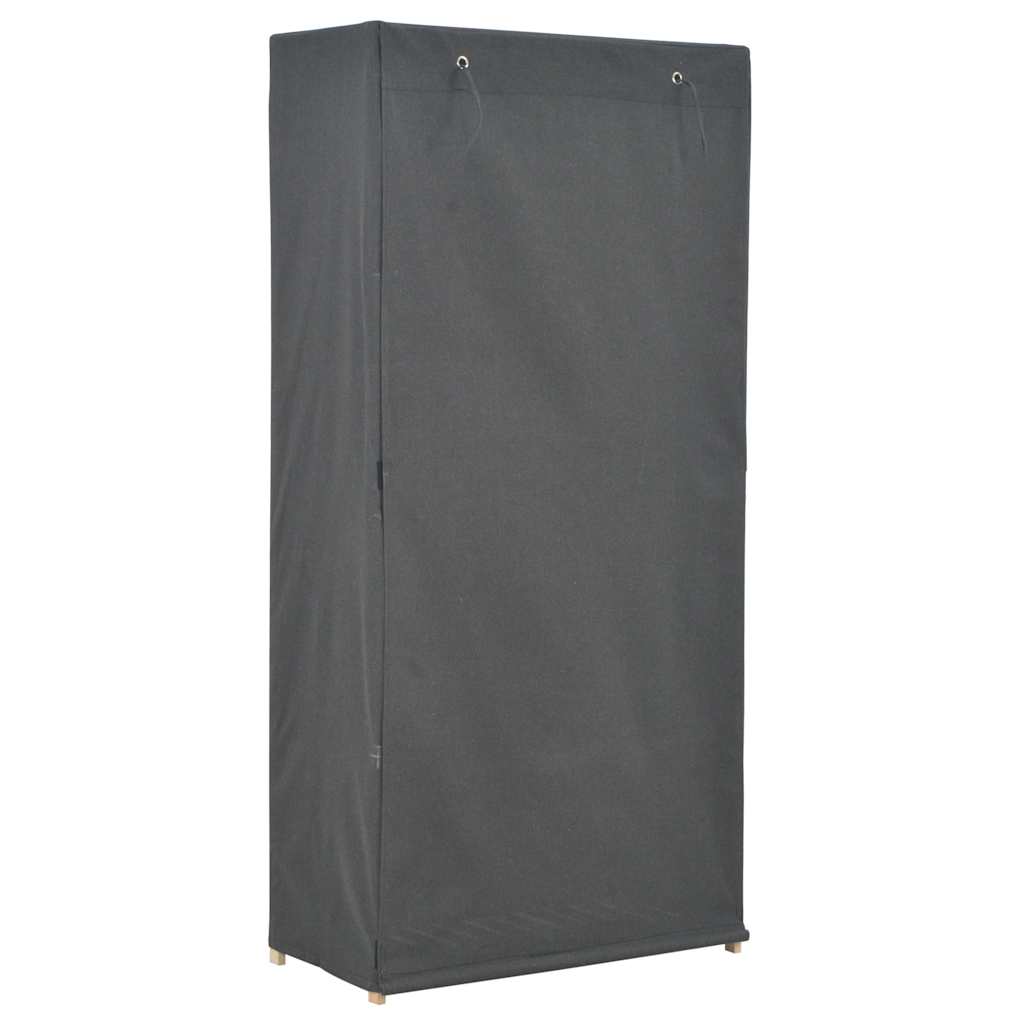 Wardrobe 79x40x170 cm Fabric Grey