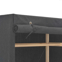 Wardrobe 79x40x170 cm Fabric Grey