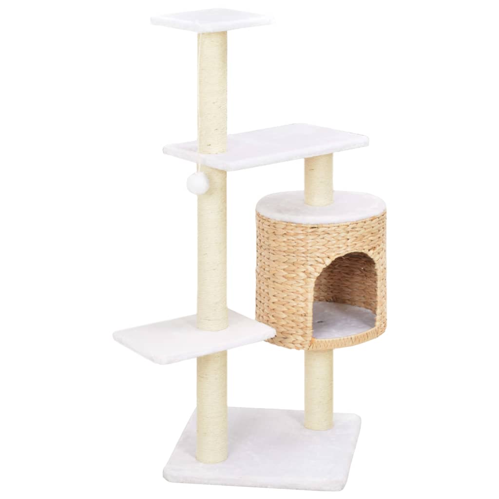 170733 vidaXL Cat Tree with Sisal Scratching Post Seagrass 2