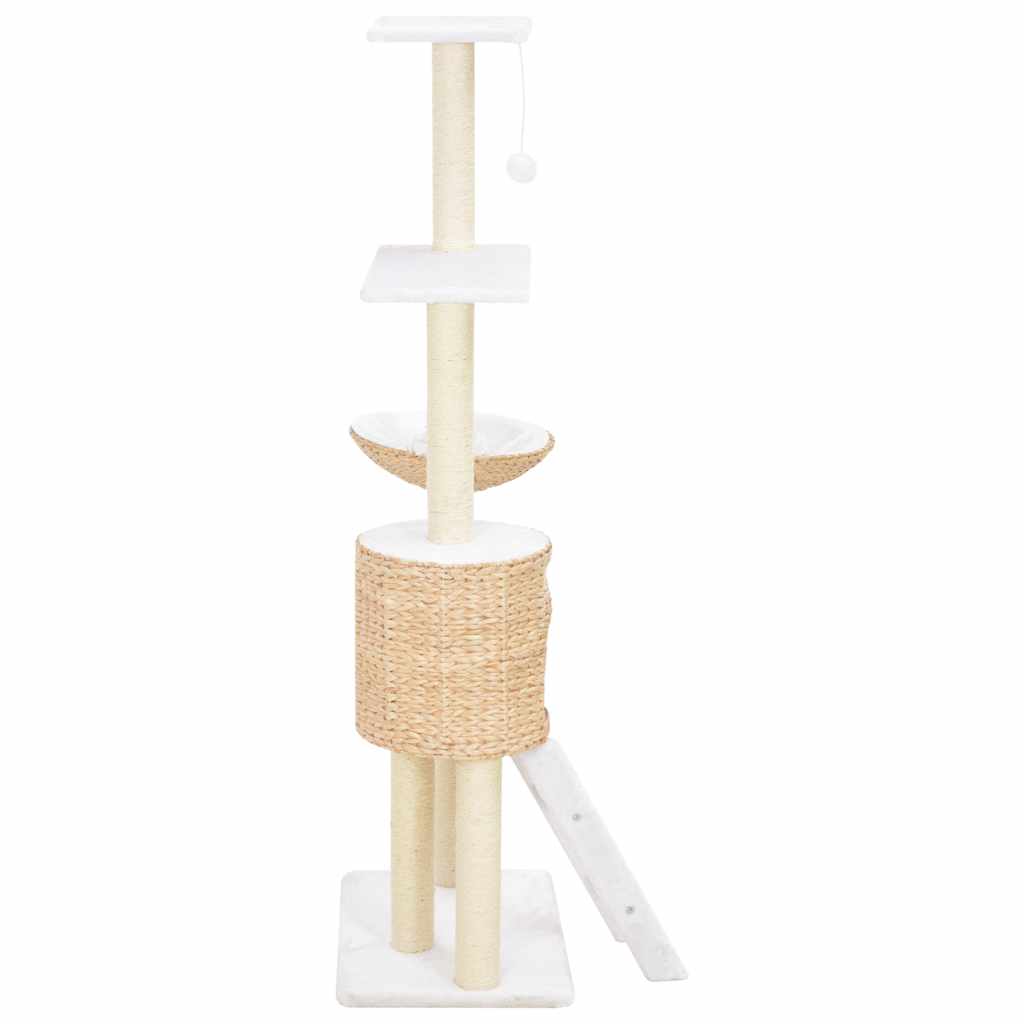170737 vidaXL Cat Tree with Sisal Scratching Post Seagrass 3