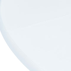 vidaXL Dining Table White 106 cm Solid Rubber Wood 3