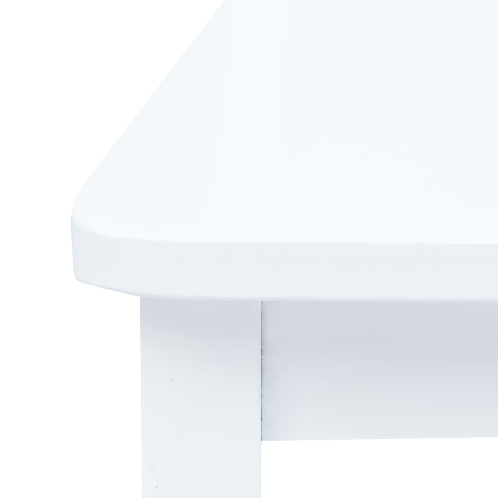 vidaXL Dining Chairs 4 pcs White Solid Rubber Wood 6