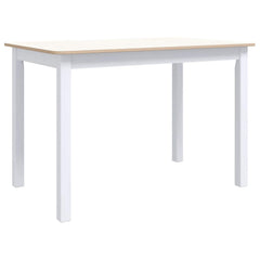 vidaXL Dining Table | White and Brown 2