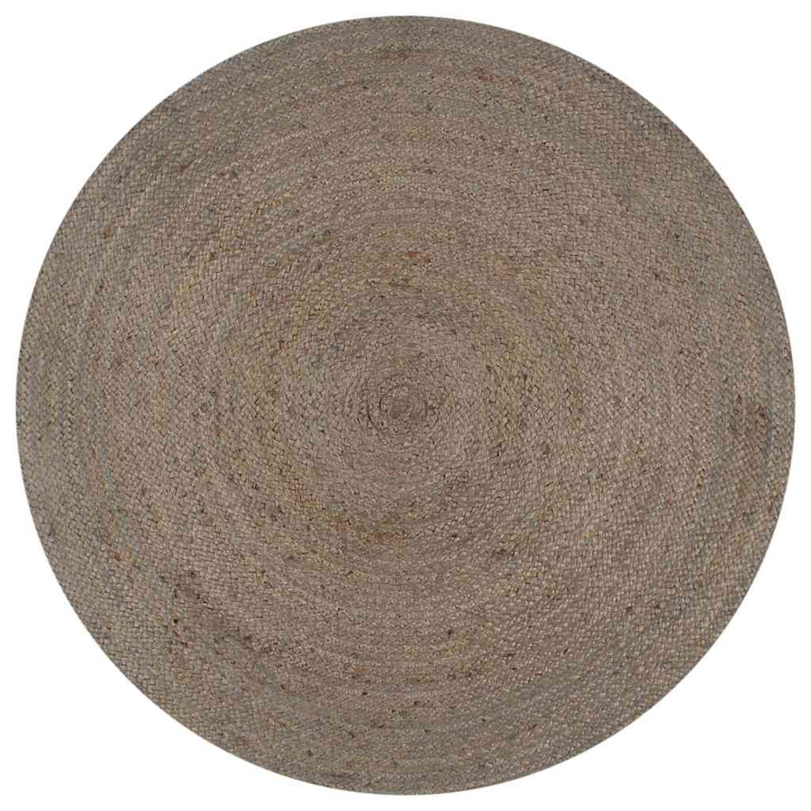 vidaXL Area Rug | Grey | Braided Jute | 150 cm Diameter | Durable | Area Rug 1