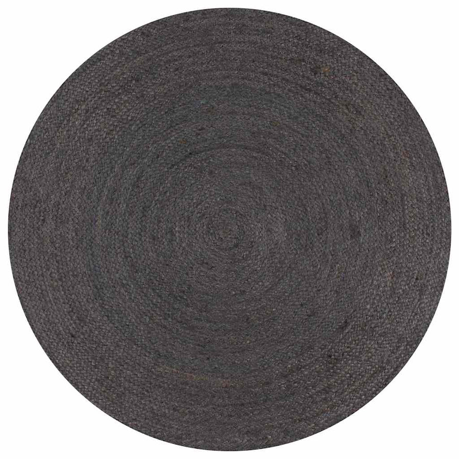 vidaXL Area Rug | Dark grey | Jute | 150 cm Diameter |  Durable  | Area Rug 1