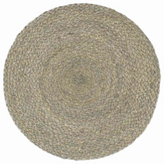 vidaXL Placemat | Set of 6 | Grey | Jute | 38 cm diameter | Non-slip | Placemat 2
