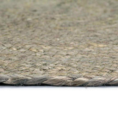 vidaXL Placemat | Set of 6 | Grey | Jute | 38 cm diameter | Non-slip | Placemat 3