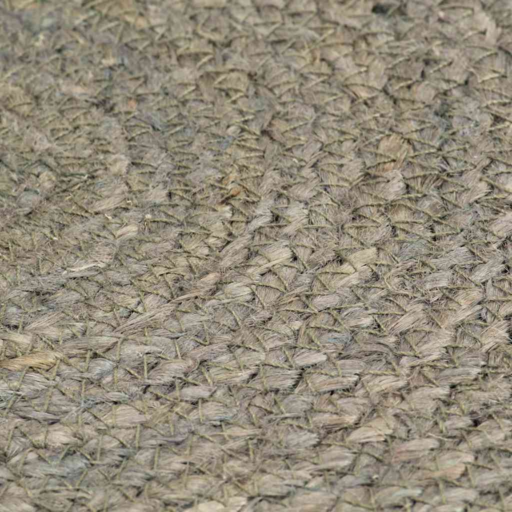 vidaXL Placemat | Set of 6 | Grey | Jute | 38 cm diameter | Non-slip | Placemat 4
