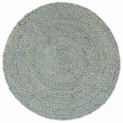 vidaXL Placemats 6 pcs Plain Olive Green 38 cm Round Jute 2