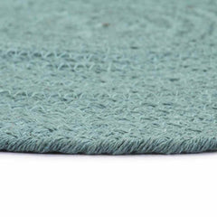 vidaXL Placemat | Set of 6 | Plain Green | 100% Cotton | 38 cm Diameter 3