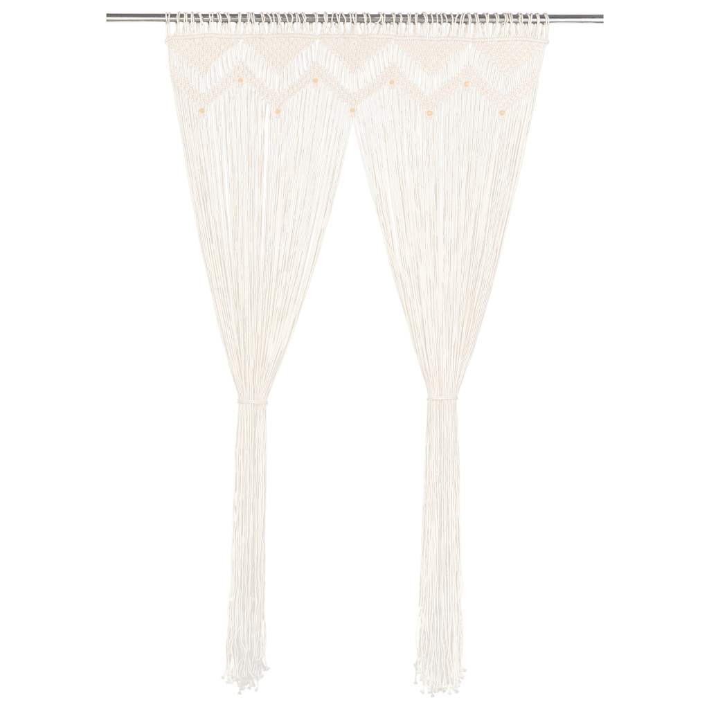 Macrame Curtain 140x240 cm Cotton Cream
